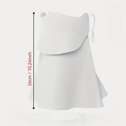 Women's Fashion Breathable Elastic Sunshade Mask - Wide Coverage Reusable Face Cover for Spring & Summer, All-Weather Outdoor Activities, Casual Style, Hand Wash\u002FDry Clean, Mask, Summer, Lightweight Design, Comfortable Fit
